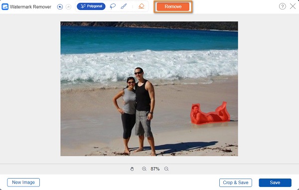 Cara Hapus Objek Foto Online Gratis dengan Tipard Image
