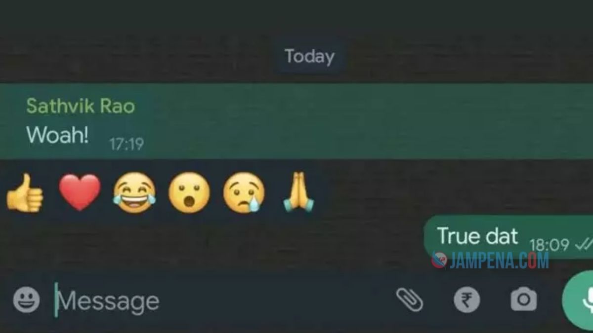 Cara Menggunakan Fitur Reaksi Pesan Whatsapp yang Ternyata Mudah