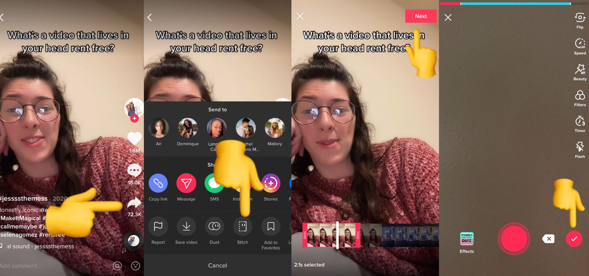 How to Find Stitched Videos on Tiktok