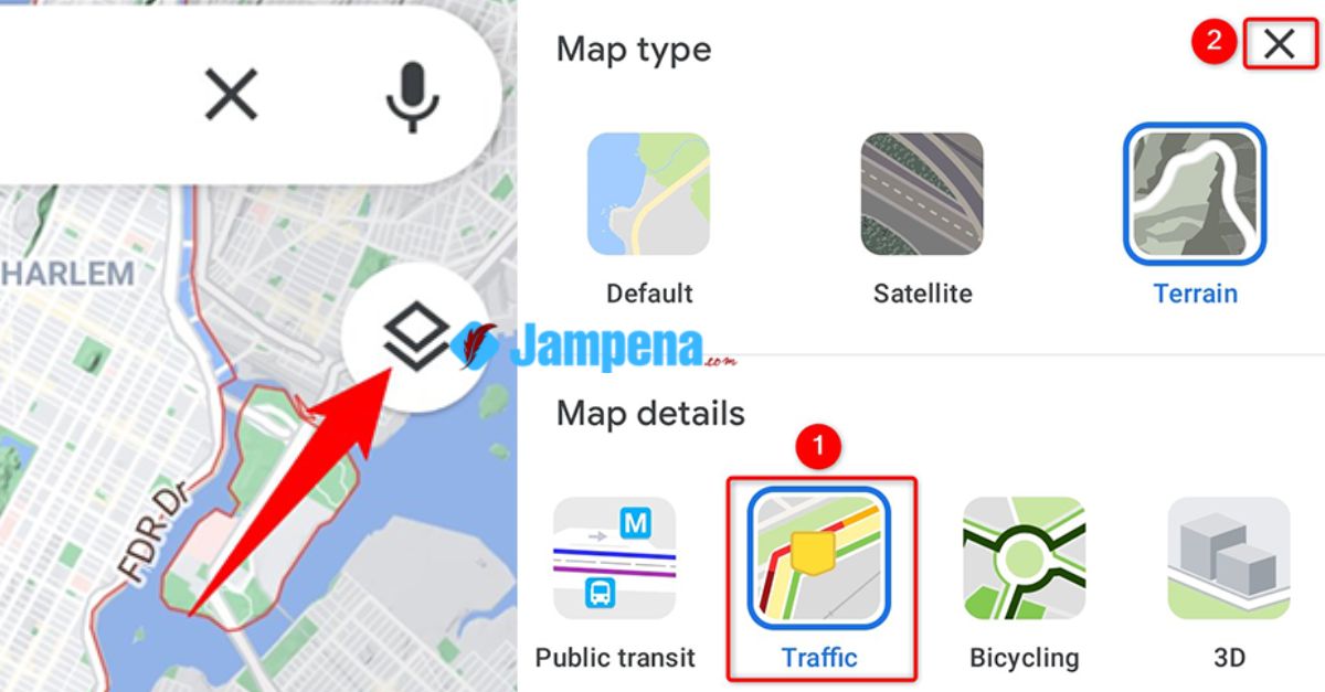 Cara Melihat Kemacetan di Aplikasi Google Maps Android atau iOS