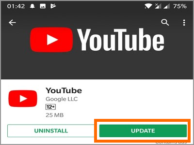 Cara Mengatasi Youtube Tidak Bisa di Update