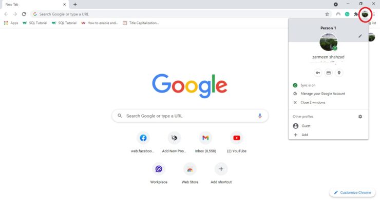 Cara Ganti Akun Chrome di PC Atau Laptop