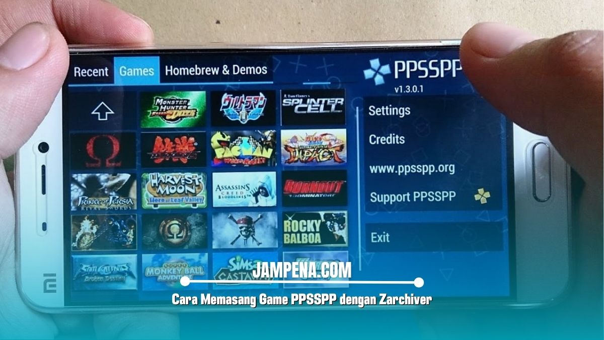 Cara Memasang Game PPSSPP dengan Zarchiver