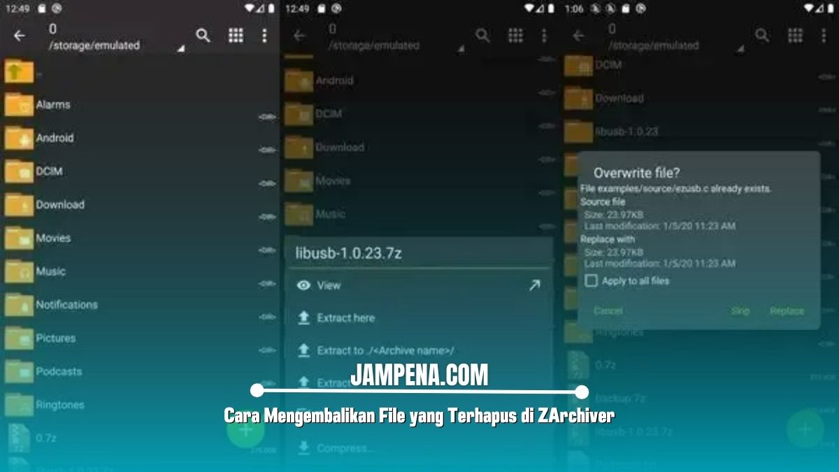 12 Cara Mengembalikan File yang Terhapus di ZArchiver