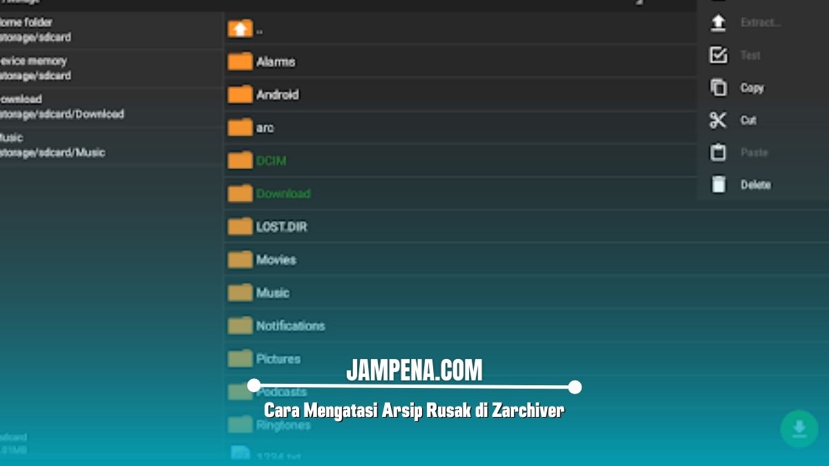 Cara Mengatasi Arsip Rusak di Zarchiver