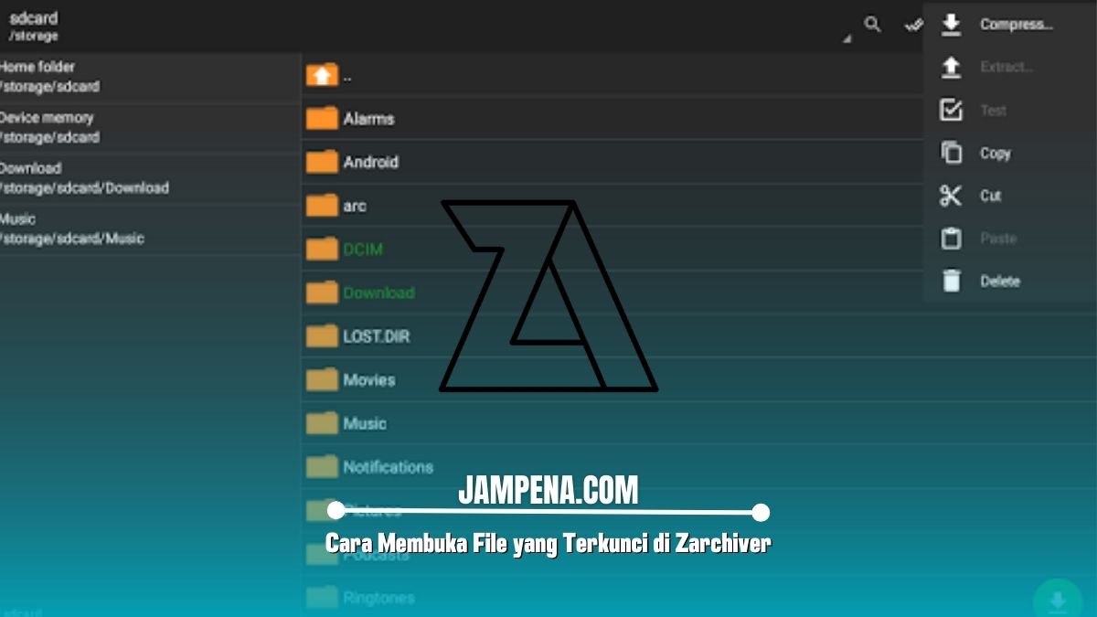 Cara Membuka File yang Terkunci di Zarchiver