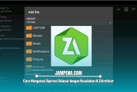 Cara Mengatasi Operasi Selesai dengan Kesalahan di ZArchiver