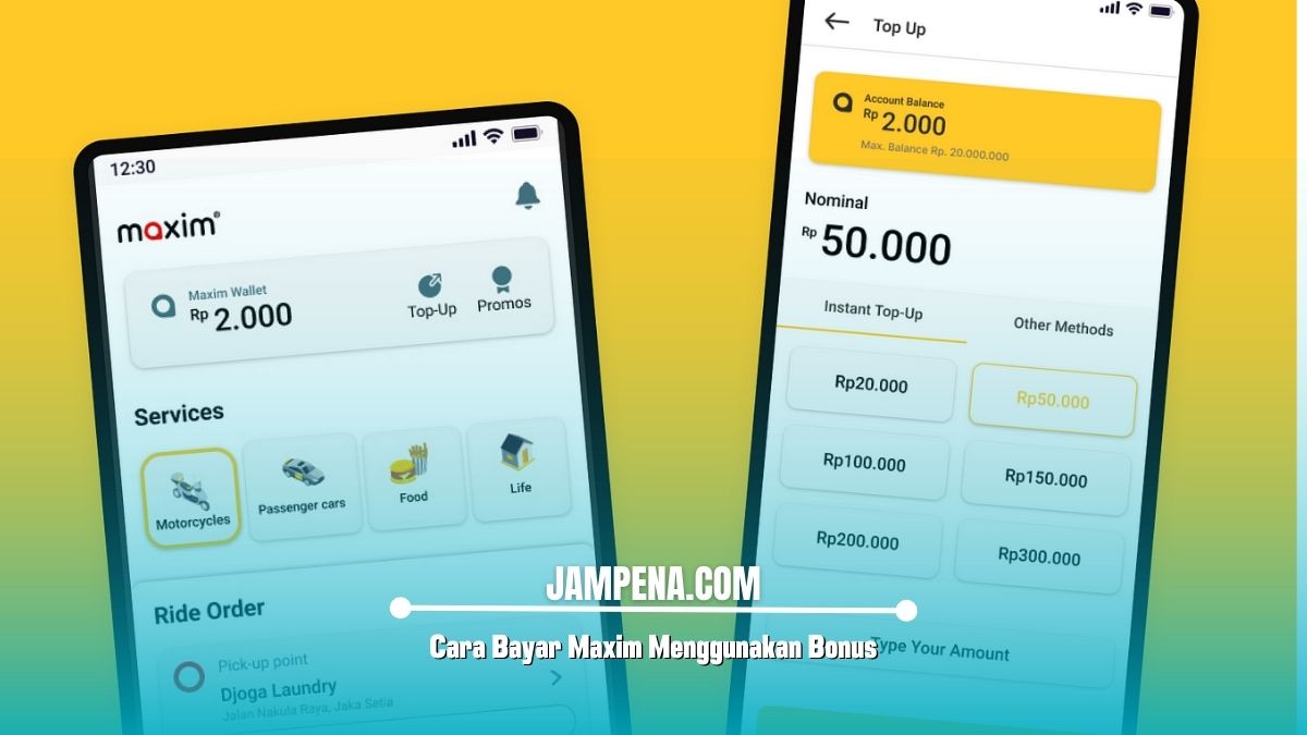 Cara Bayar Maxim Menggunakan Bonus