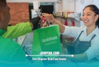 Cara Register Grab Food Vendor