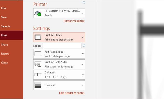 Langkah-langkah Cara Print Power Point 6 Slide Dalam Satu Lembar