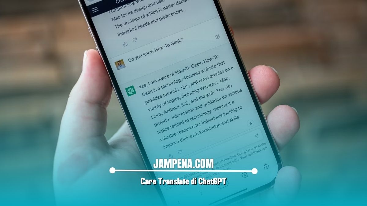 Cara Translate di ChatGPT