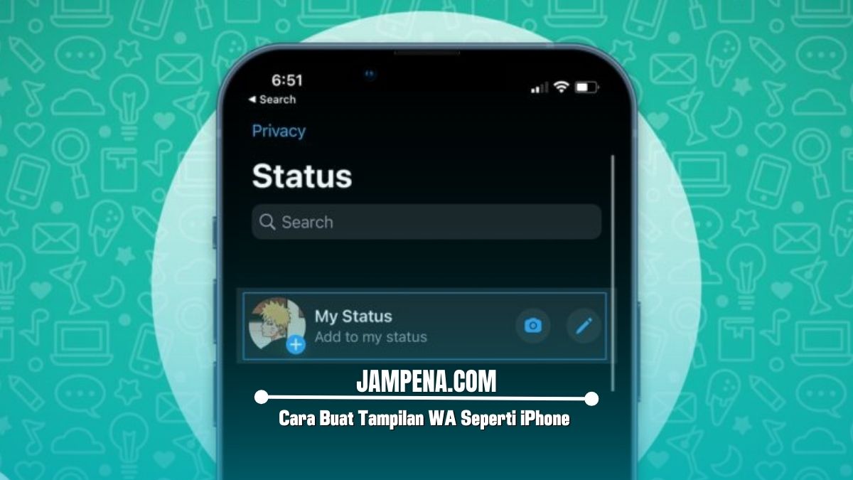 Cara Buat Tampilan WA Seperti iPhone