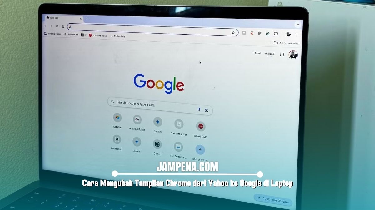 Cara Mengubah Tampilan Chrome dari Yahoo ke Google di Laptop