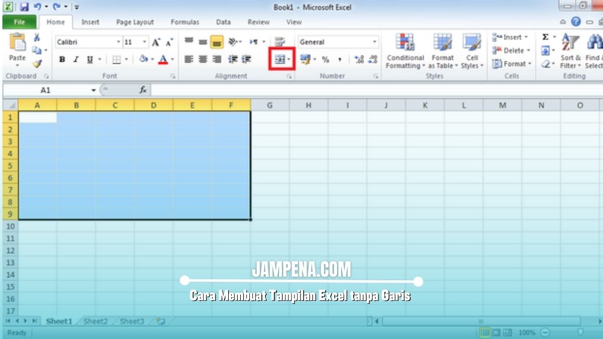 Cara Membuat Tampilan Excel tanpa Garis