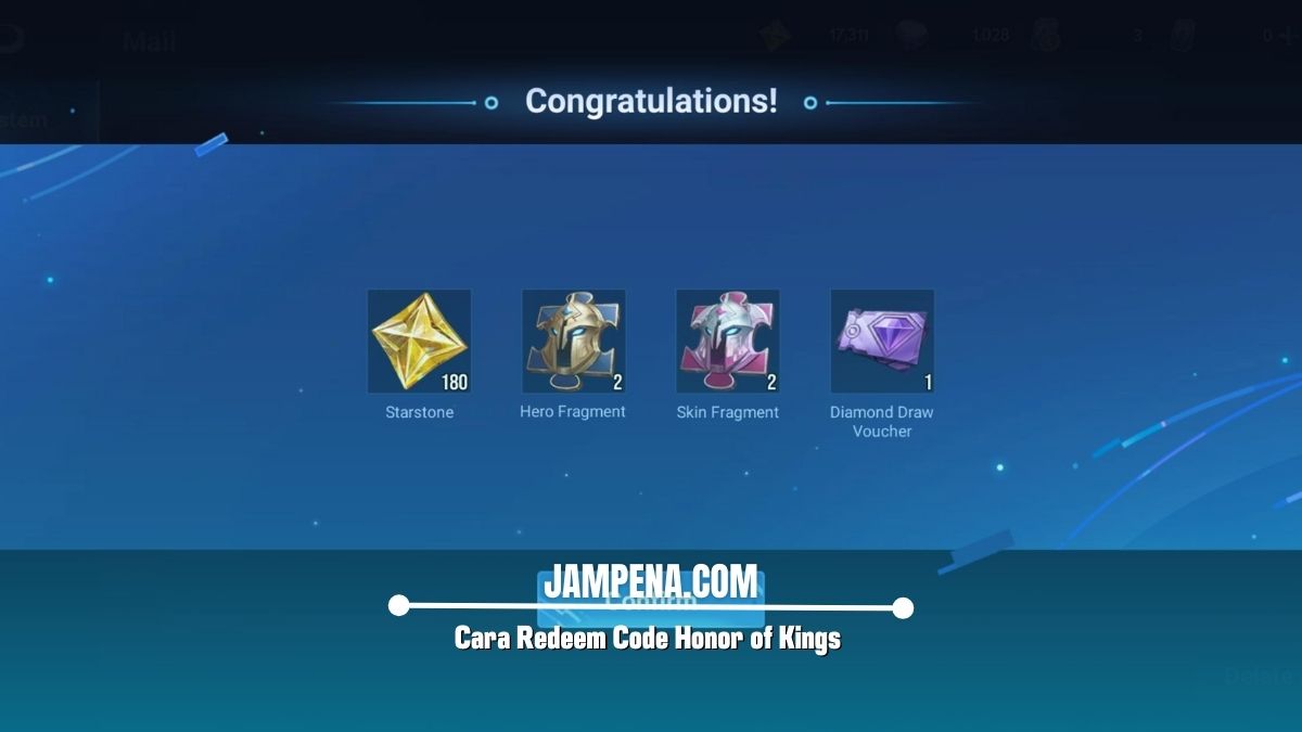 Cara Redeem Code Honor of Kings